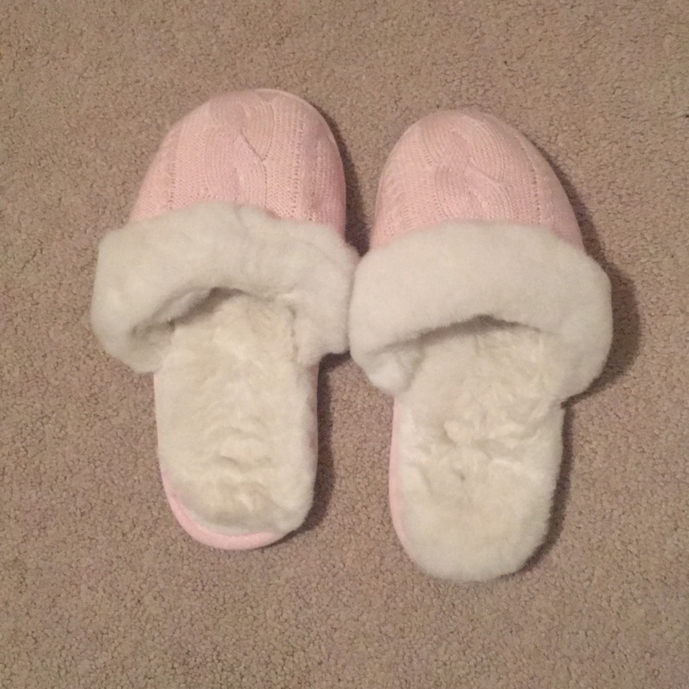 Victoria’s Secret fuzzy slippers